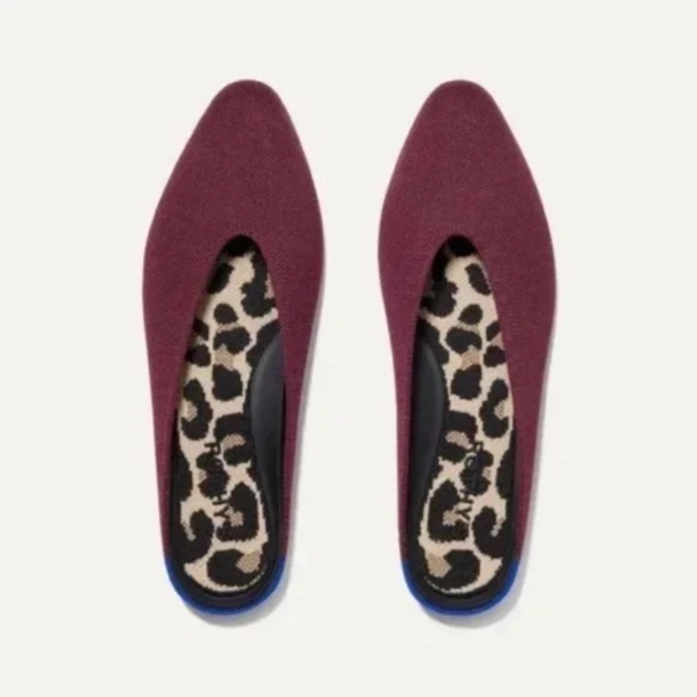 Rothy's Almond Toe Demi Mule in Black Cherry - Picture 2 of 5